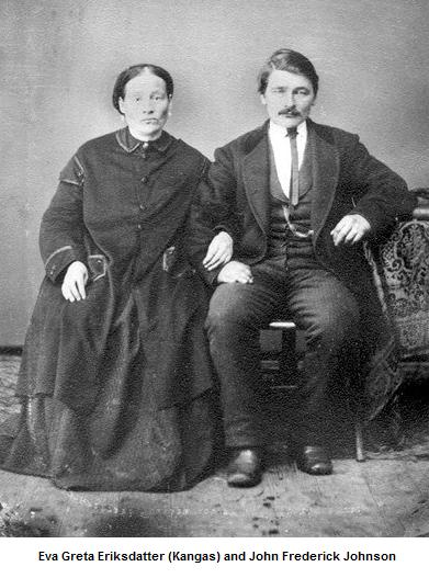 Eva Greta Eriksdatter Kangas and her husband John Frederick Johnson